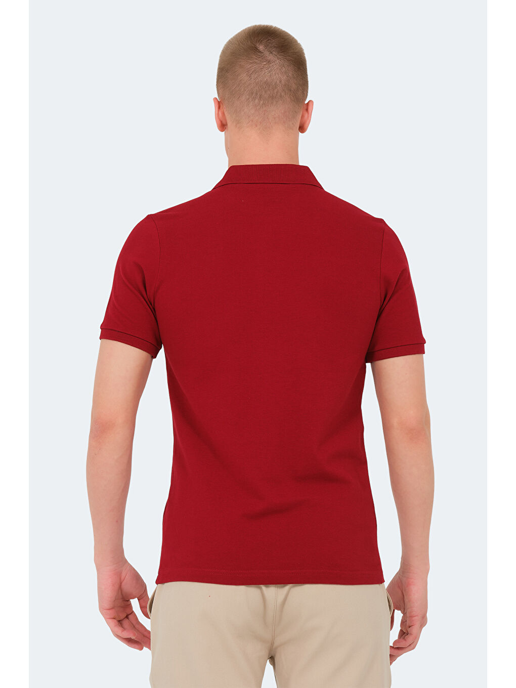 Karışık VALE KTN 3 lü Set Erkek Beyaz - Yeşil - Bordo %100 Pamuk Tişört-4