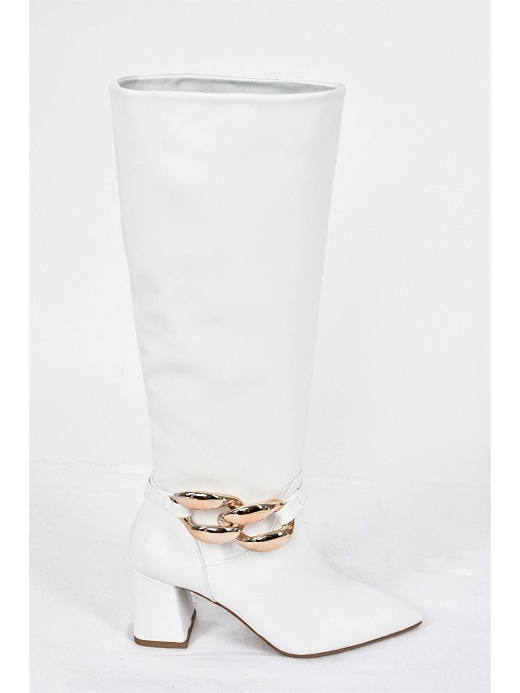 L5729510 Beyaz Kadın Çizme-3