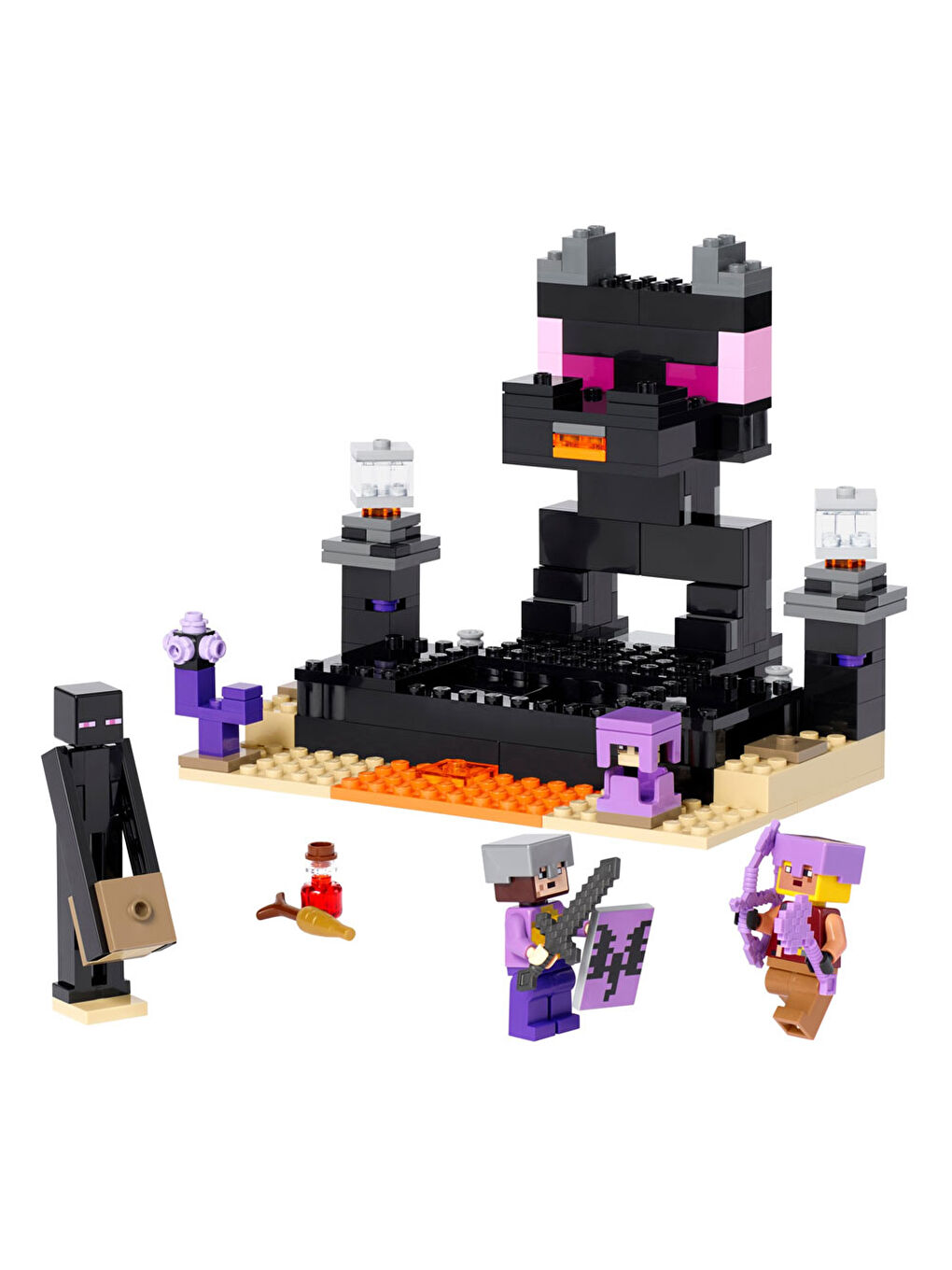 Lego Minecraft Ender Ejderhası ve End Gemisi Oyuncağı 21264 - 1