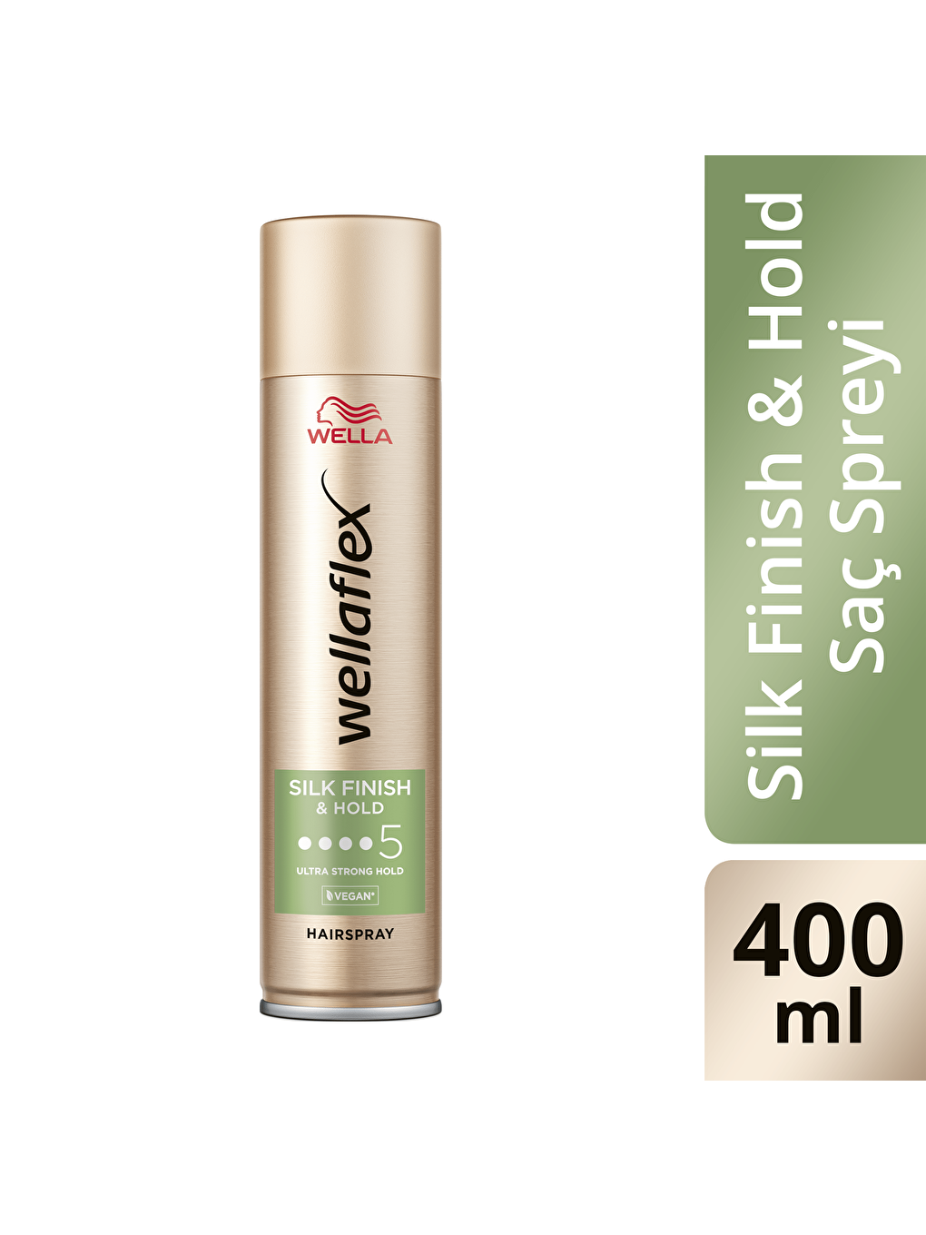 Wellaflex Silk Finish & Hold İpeksi Bitiş Ve Tutuş Sağlayan Saç Spreyi Ultra Strong Hold - 400 ml
