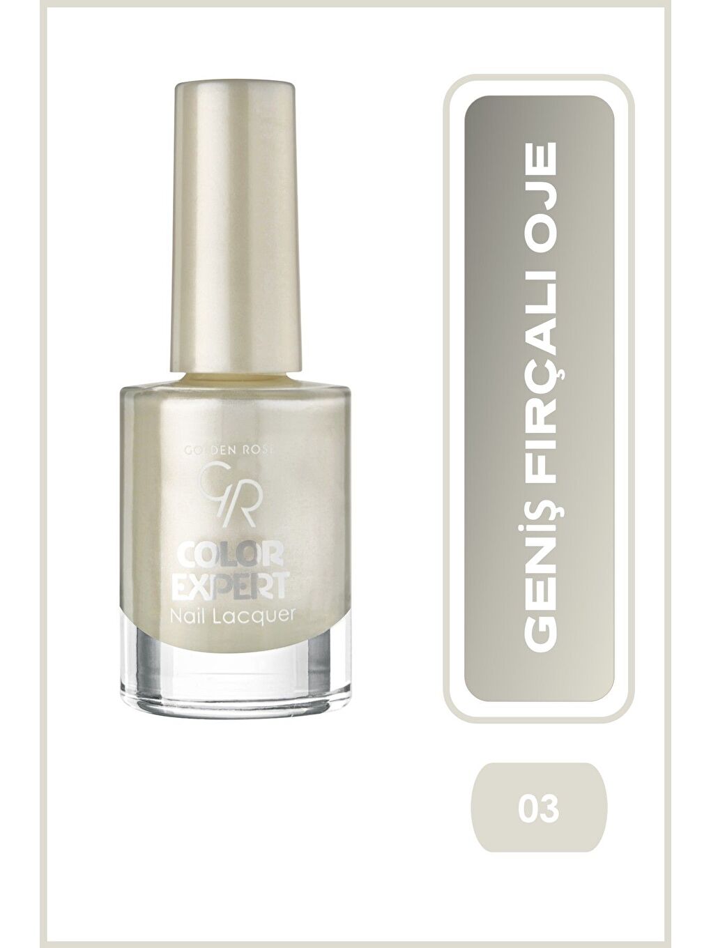 Color Expert Nail Lacquer No: 03 White - Geniş Fırçalı Oje