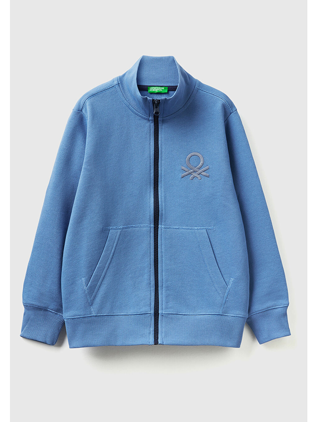 Erkek Çocuk Havacı Mavi Logolu Sweatshirt