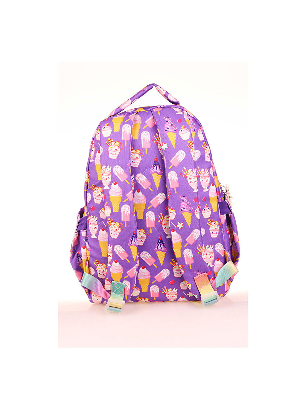 Renksiz Kids Sırt Çantası Simli-Nakişli ice Cream L5141-1