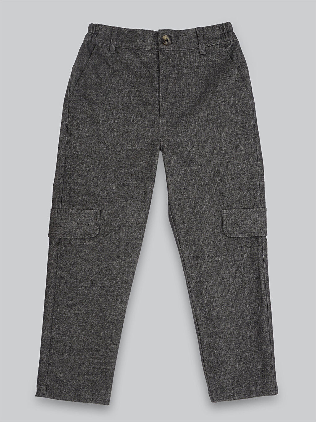 Gri Erkek Çocuk Kargo Pantolon-3