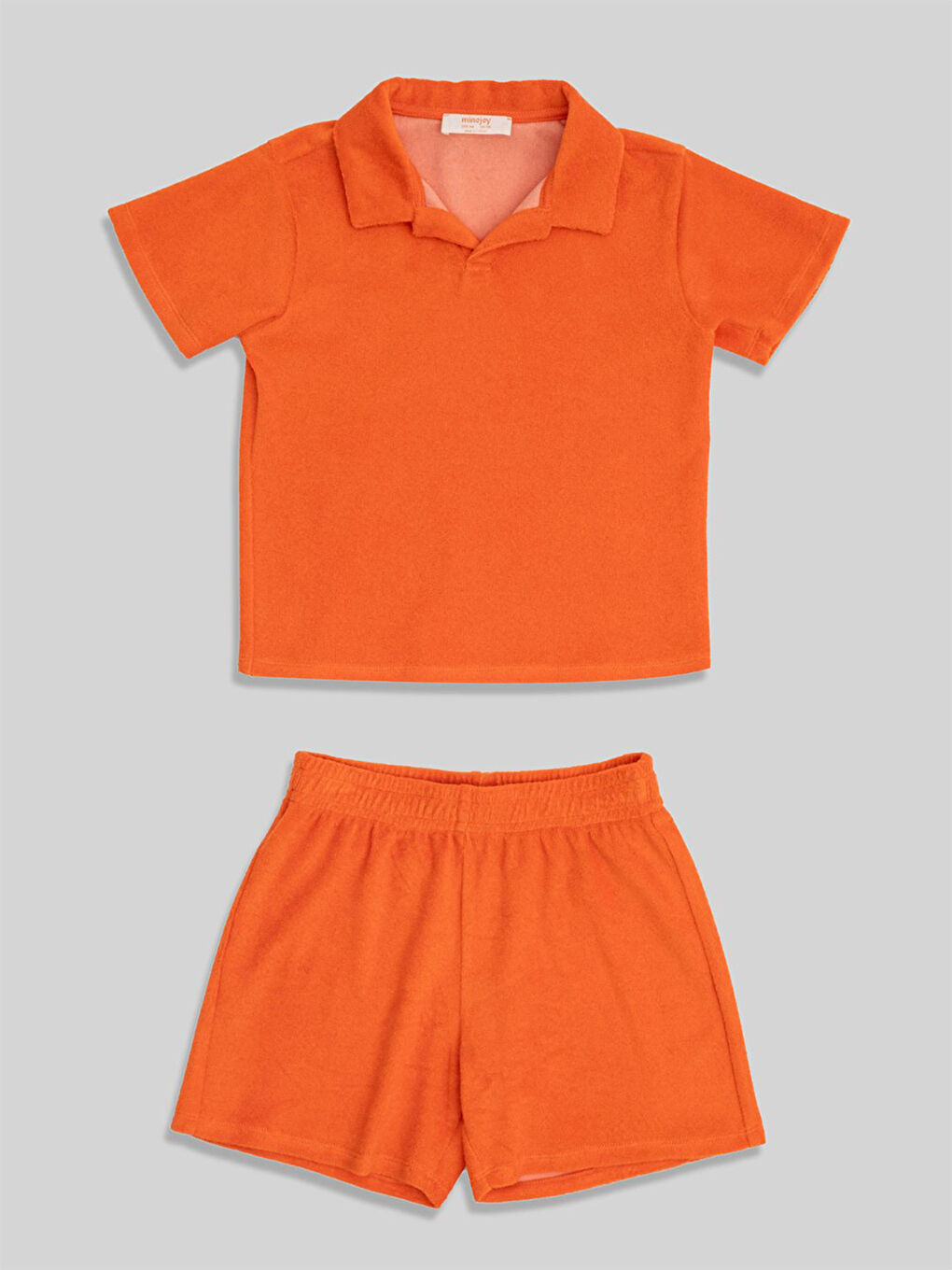 Renato Turuncu Çocuk Havlu Şort Tshirt 2'li Takım