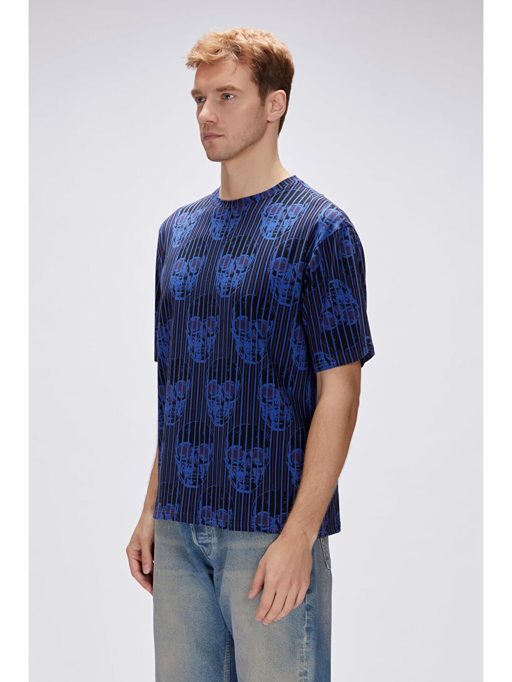 Breet Siyah Erkek Oversize Tişört-1