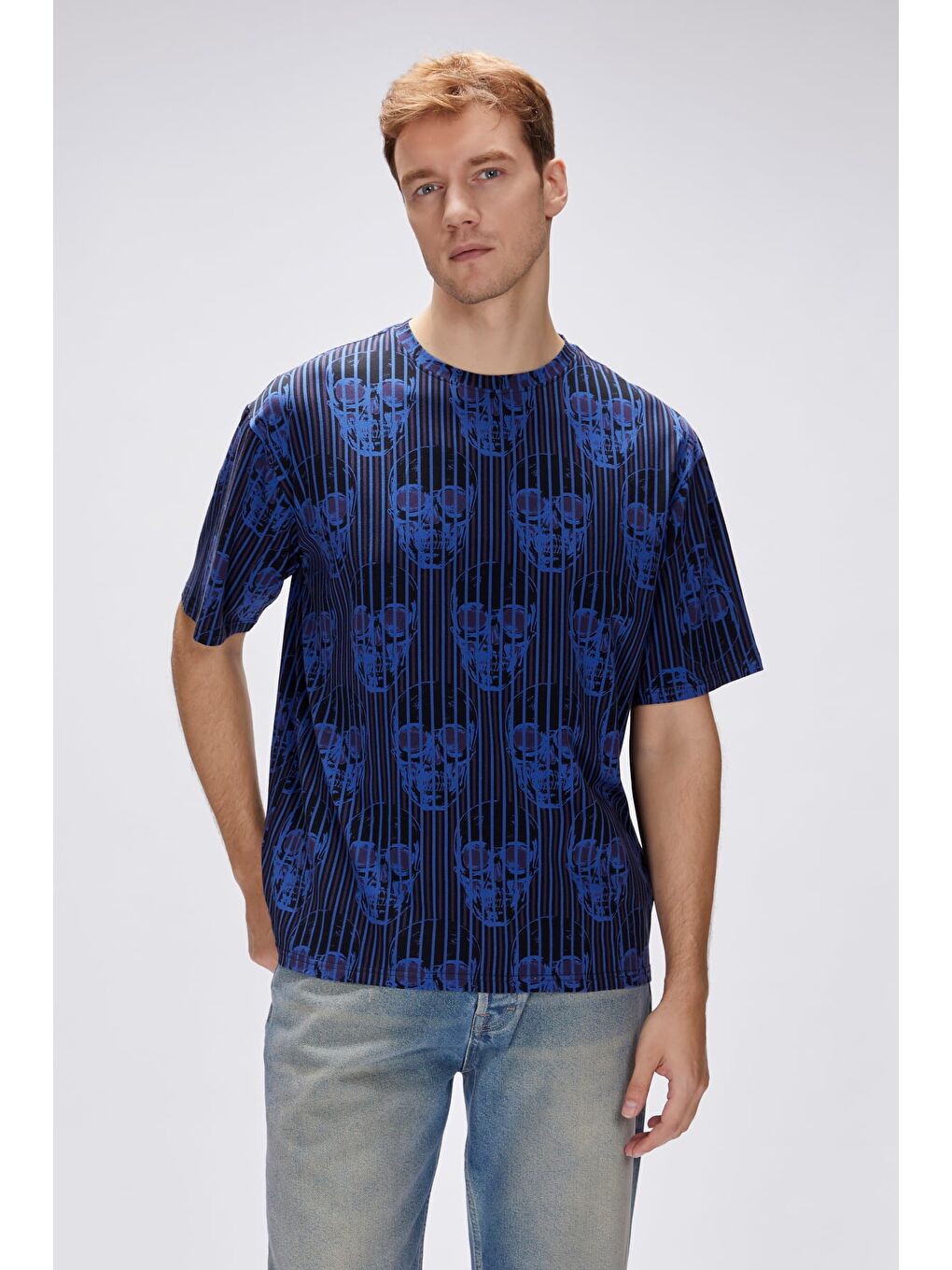 Breet Siyah Erkek Oversize Tişört-2