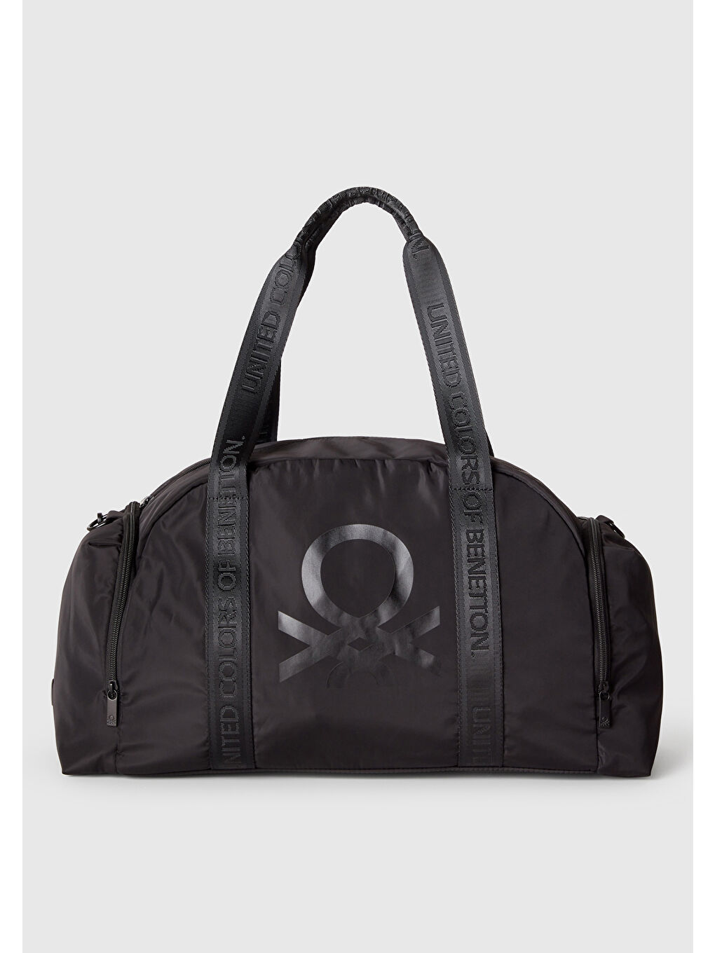 Kadın Siyah Logo Baskılı Ayarlanabilir Askılı Spor Çanta