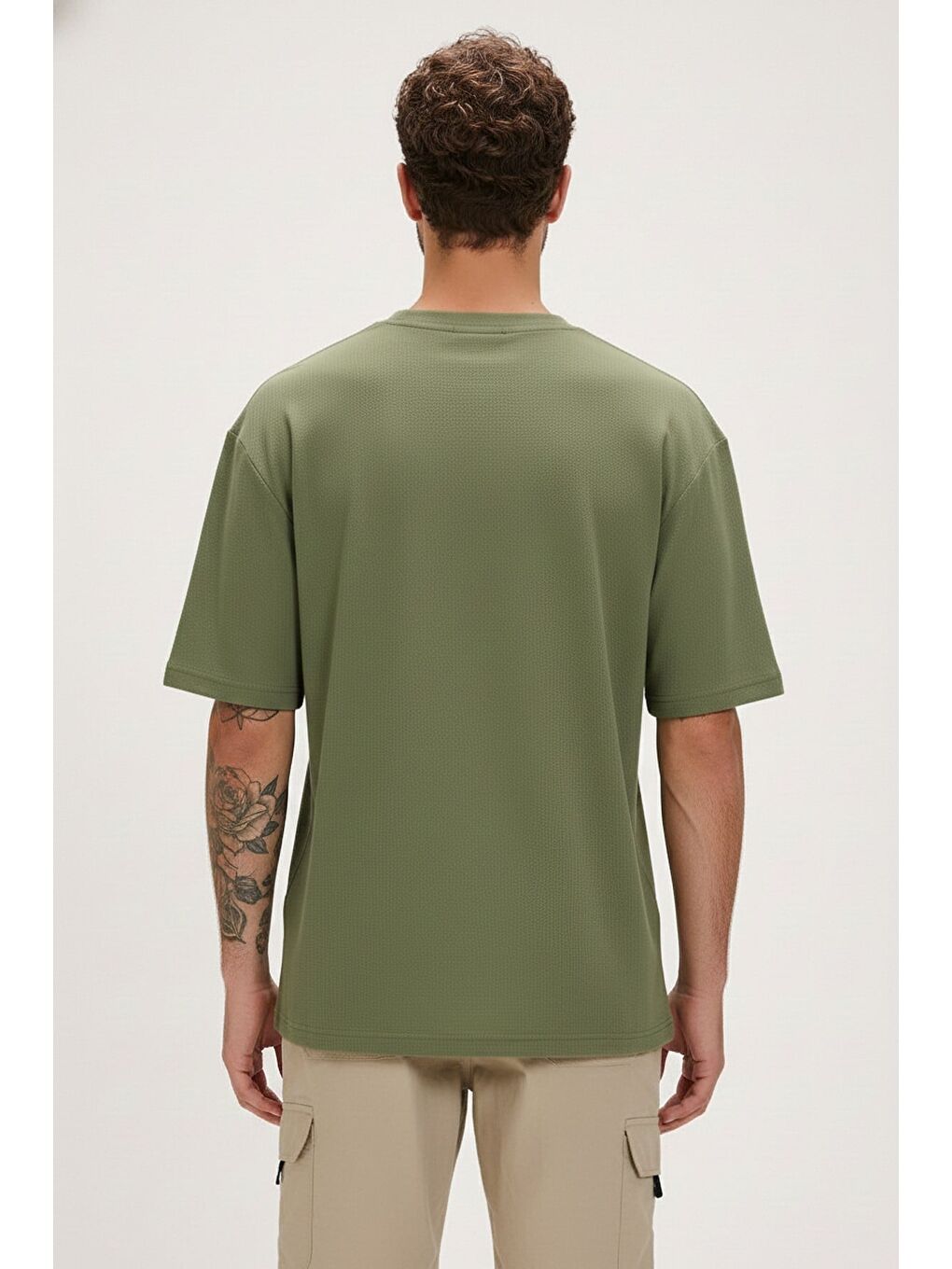 Mons Soluk Yeşil Erkek Baskılı Tişört-2