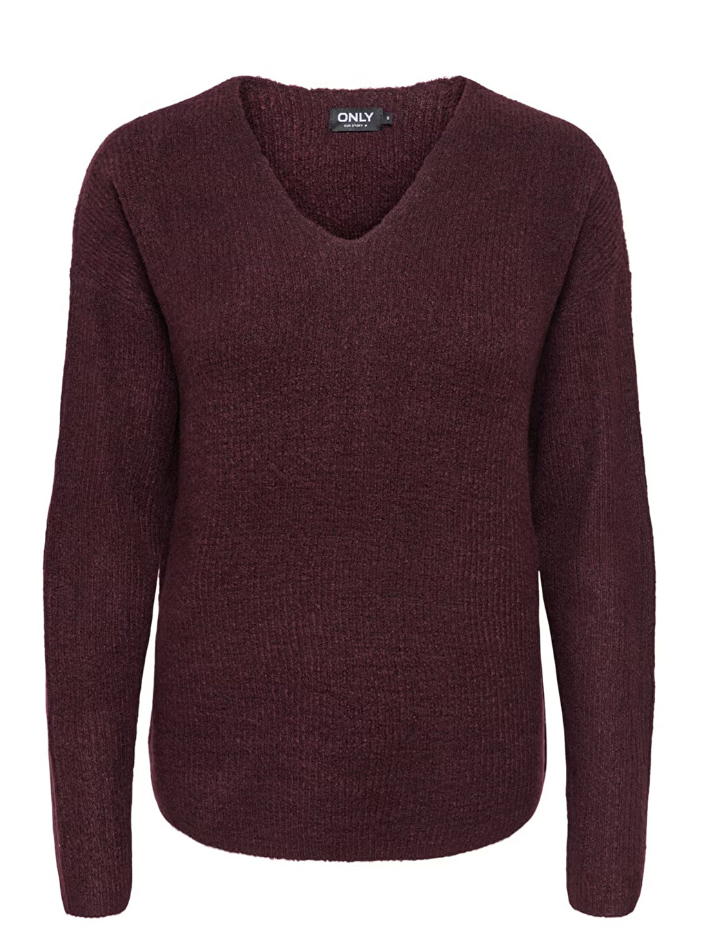 Kırmızı Onlcamilla Regular Fit V Yaka Kazak 15204588-4