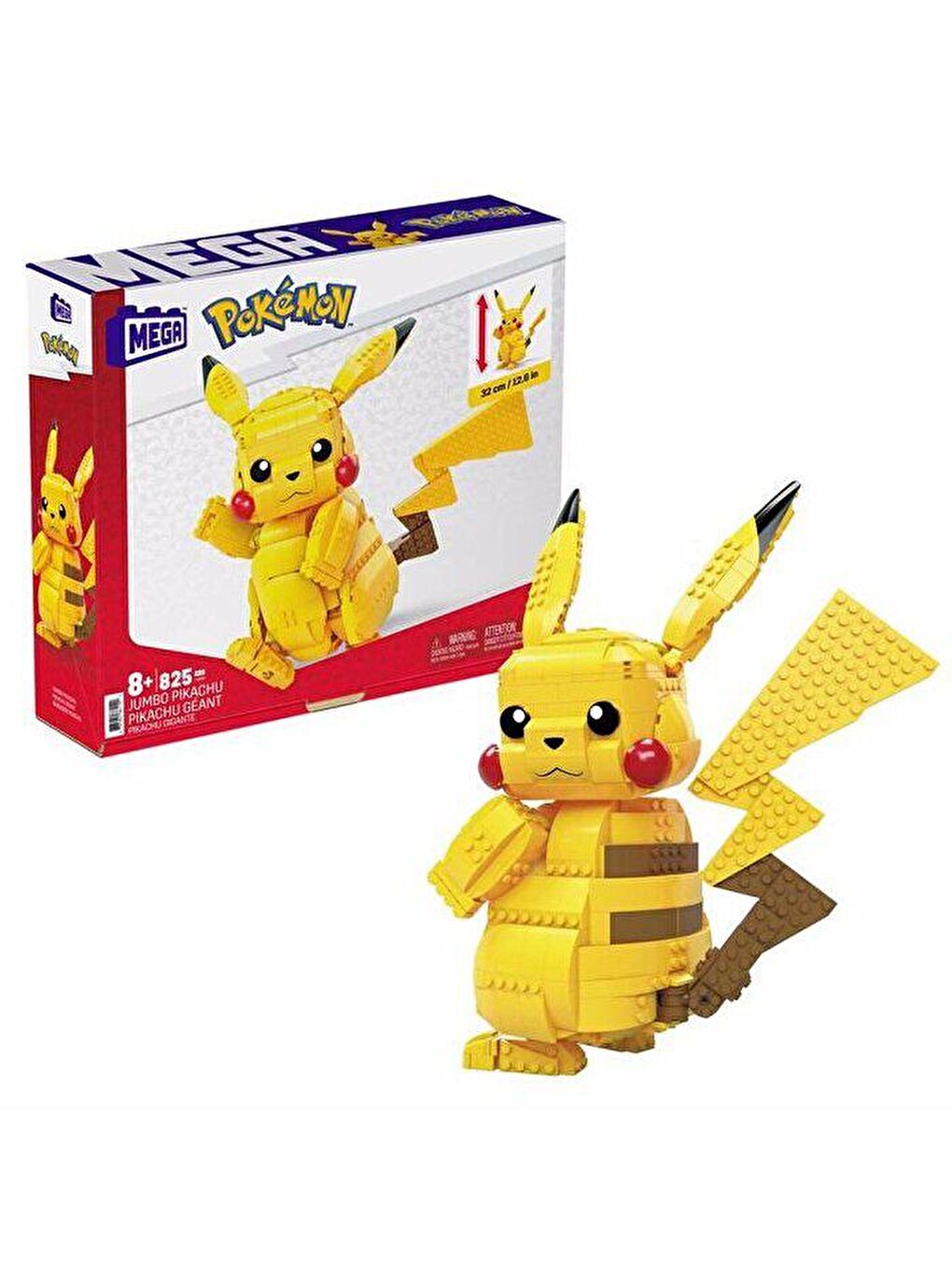 Mega Bloks Renksiz Pokemon Jumbo Pikachu FVK81