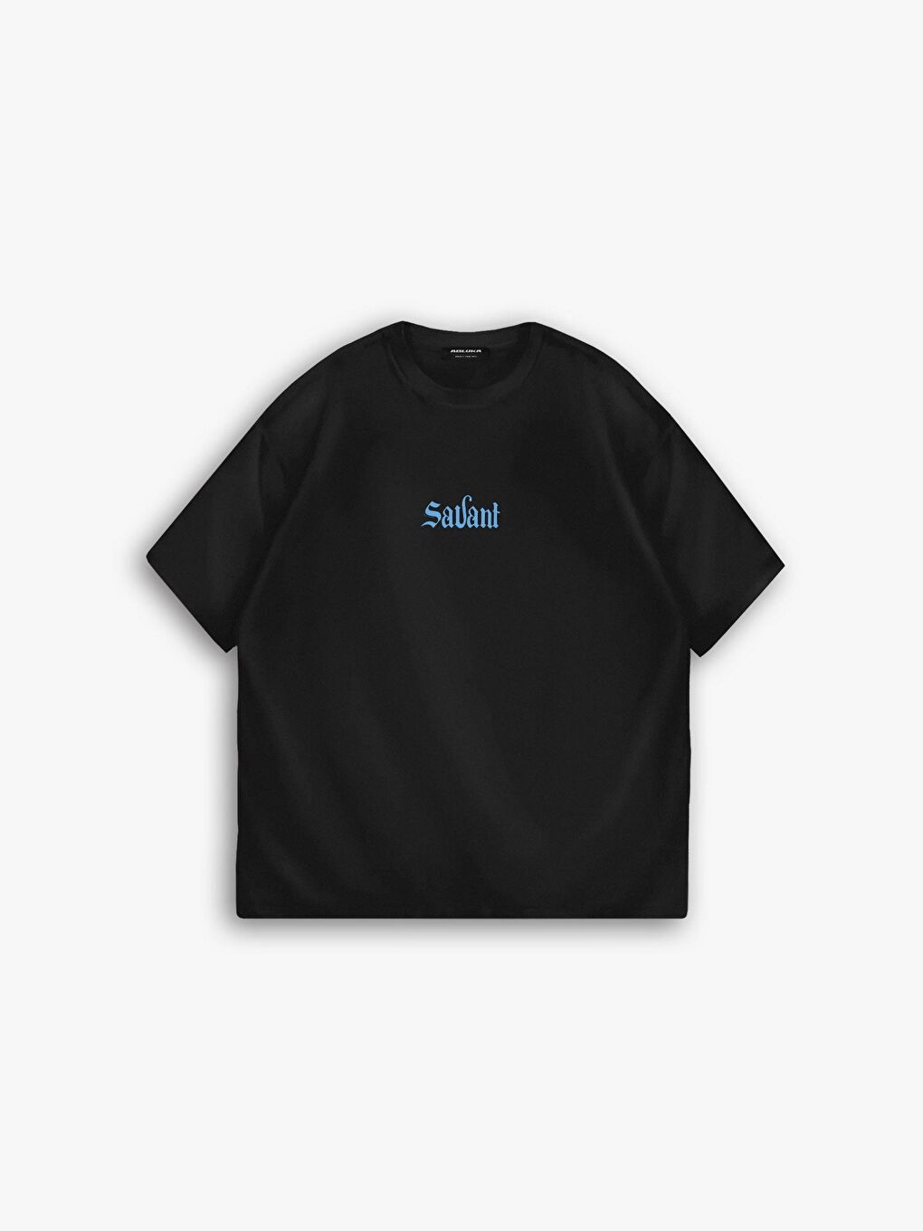 ablukaonline Erkek Oversize Baskılı Bisiklet Yaka T-Shirt Siyah - 1