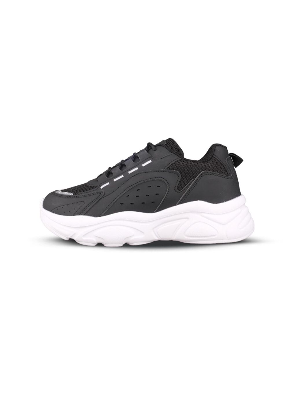 Kadın Yürüyüş Ayakkabısı - Siyah-Beyaz, Konforlu-1
