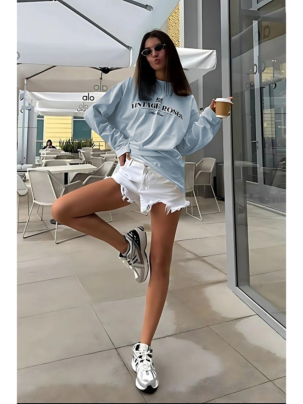 Bebe Mavisi Baskılı Uzun Kollu Tişört Mg2451-2