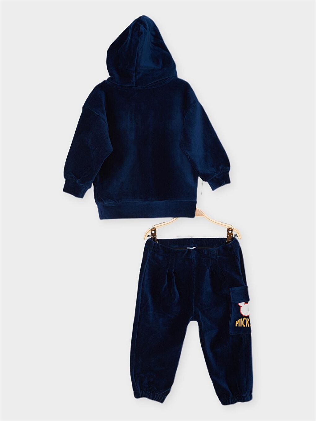 Lacivert Mickey Mouse Lisanslı Erkek Bebek 2'li Takım 21151-2
