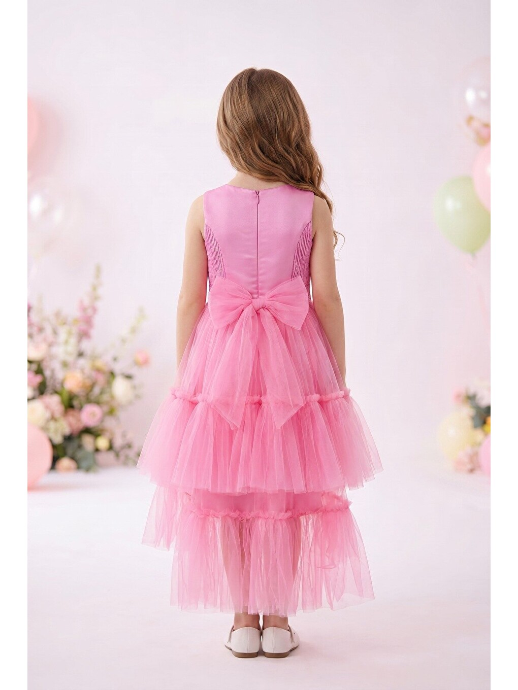 Pembe Kız Çocuk Abiye-2
