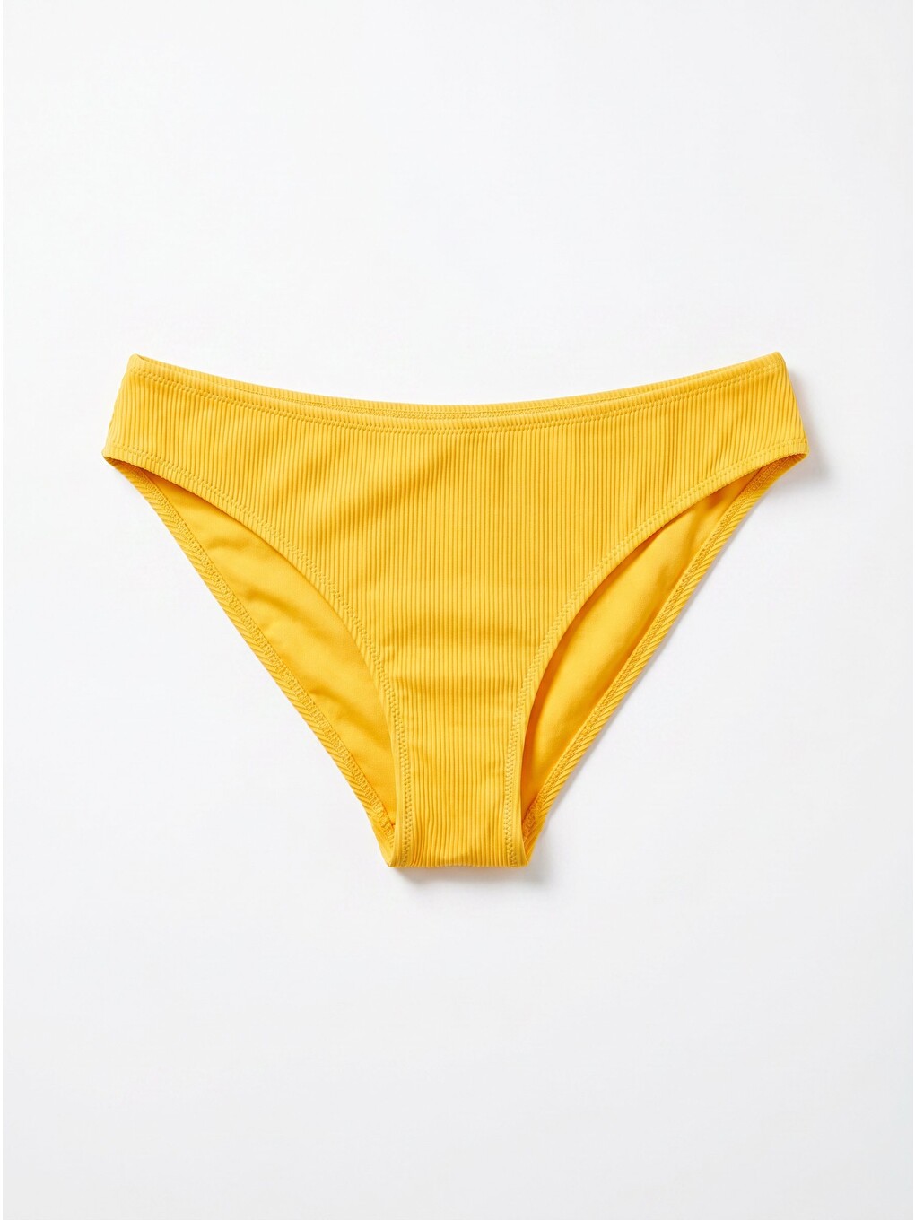 Sarı Reps Basic Tek Alt Bikini