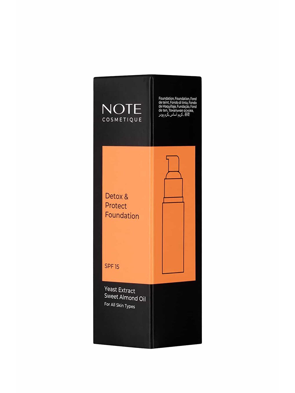 Note Cosmetique Detox & Protect 01 Beige Canlandırıcı Etkili SPF 15 Kapatıcı Fondöten - 3