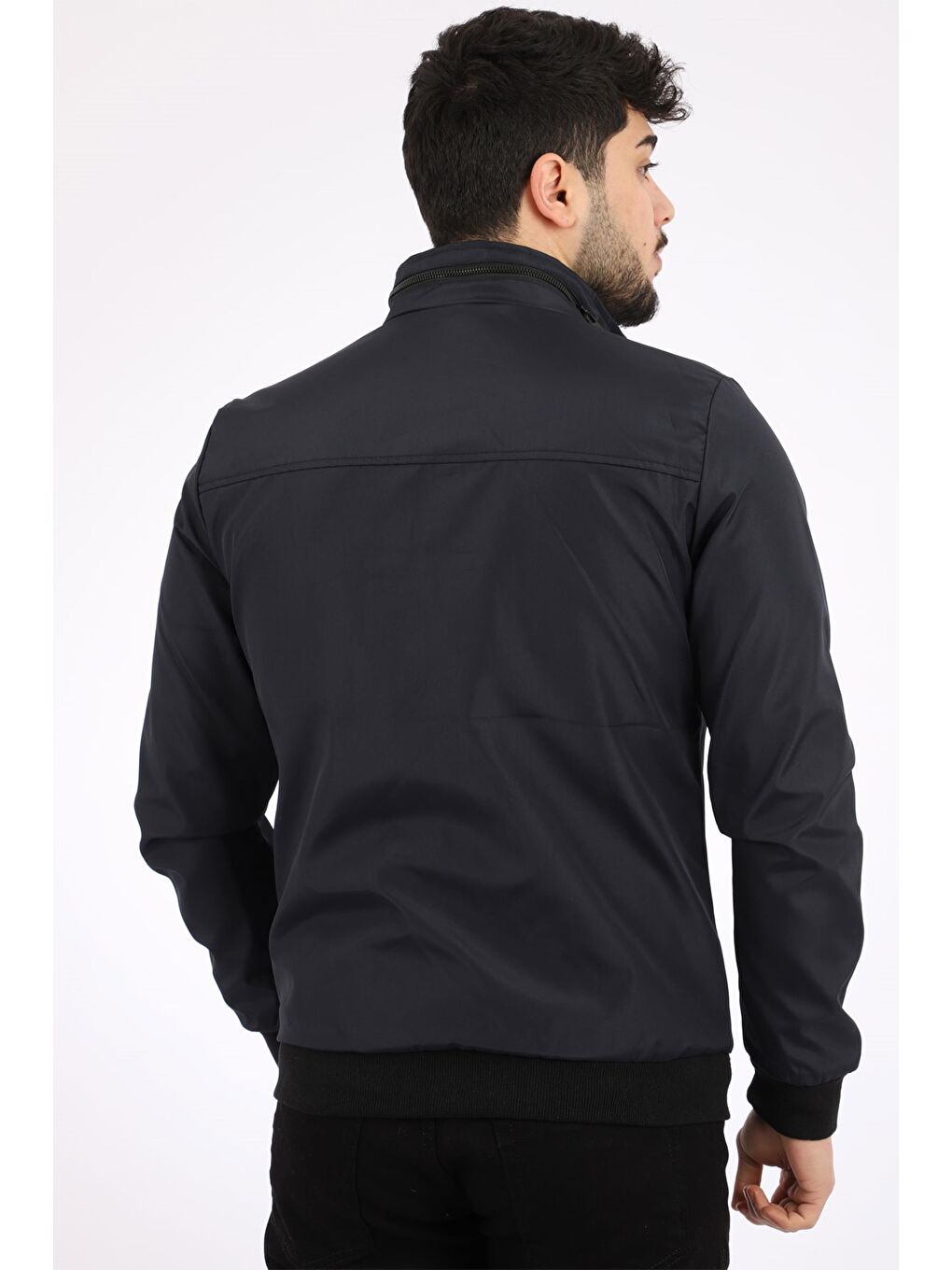 Lacivert Bondit Ense Fermuarlı Mevsimlik Mont PLDP 2906-3