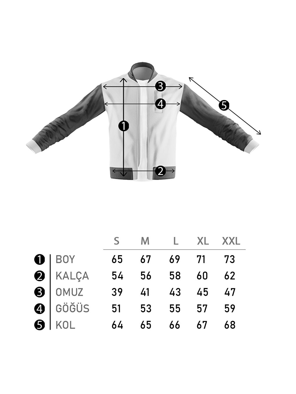 Siyah Bondit Ense Fermuarlı Mevsimlik Mont PLDP 2906-4