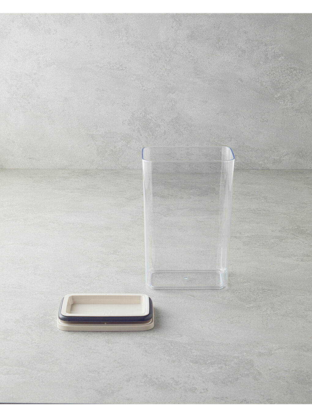 Ekru Colessa Plastik Saklama Kabı 1200 ml Krem-1