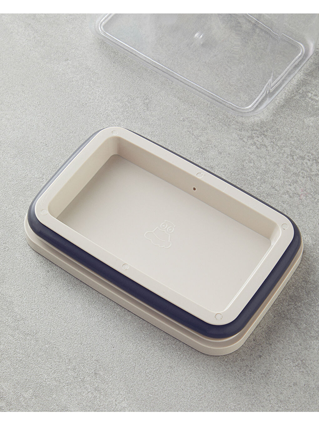 Ekru Colessa Plastik Saklama Kabı 1200 ml Krem-2