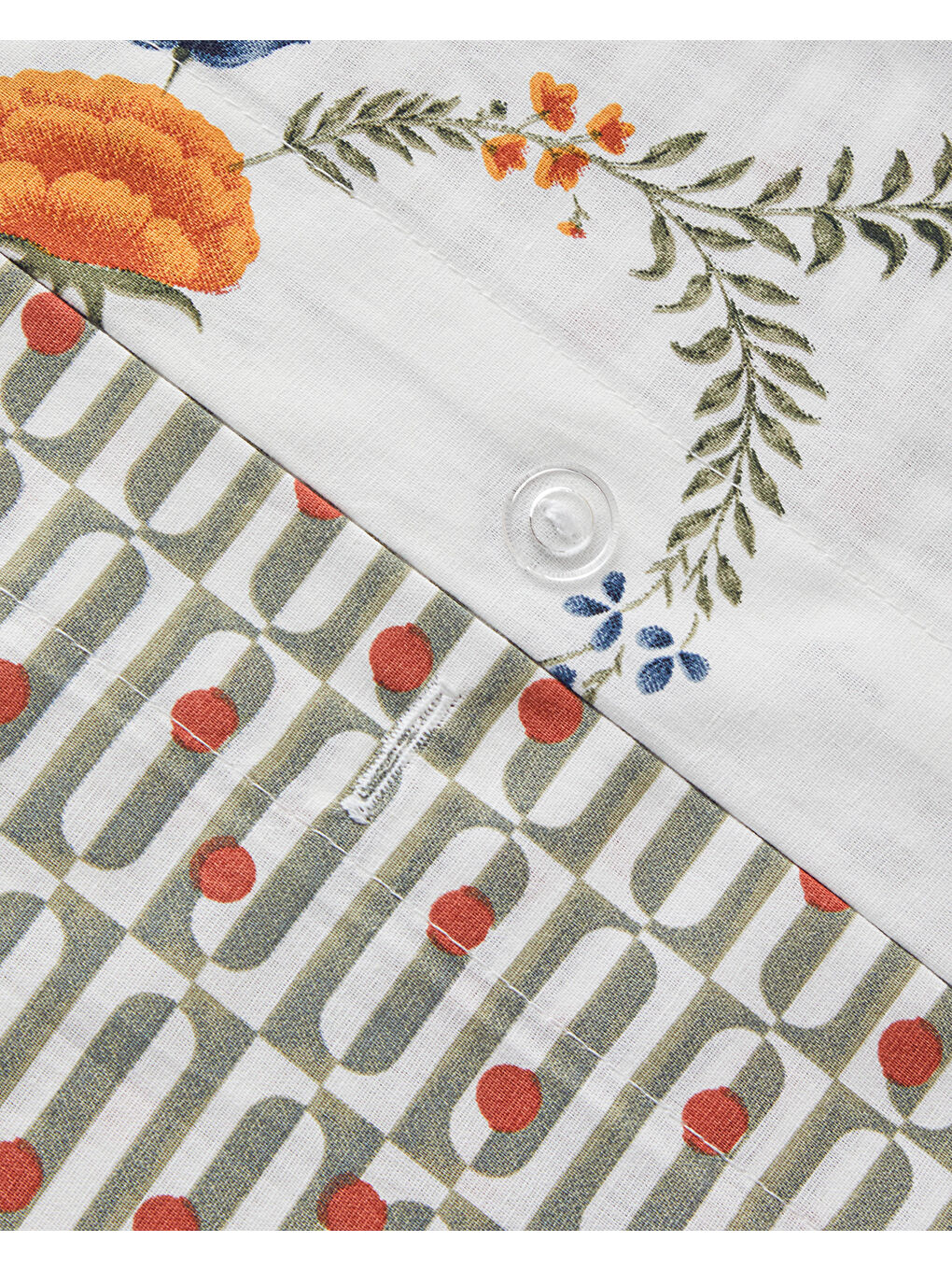 Lierre Pamuklu Ranforce Tek Kişilik Nevresim Takımı 160x220 cm Yeşil-5