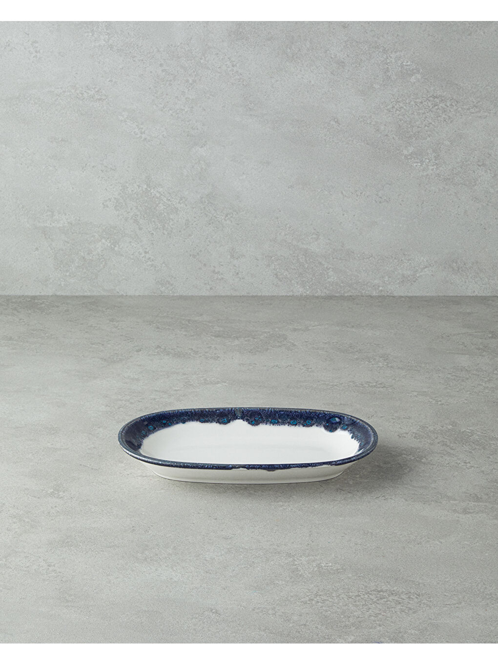 Larry Porselen Kayık Tabak 24 cm Lacivert