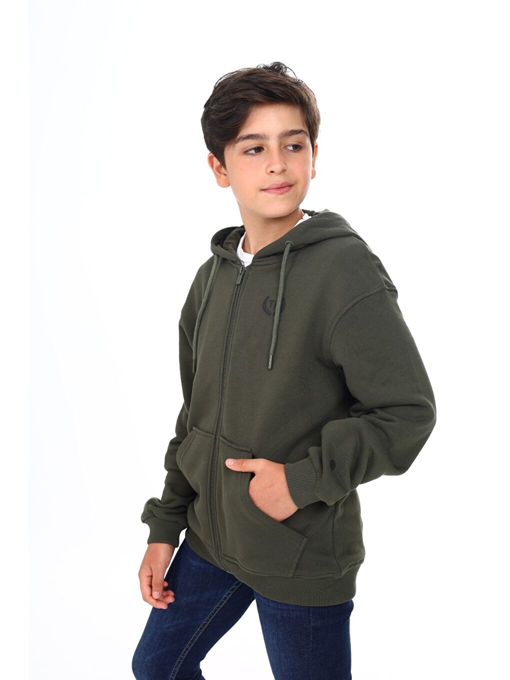 Toontoykids Haki Erkek Çocuk Baskılı Hırka - 3