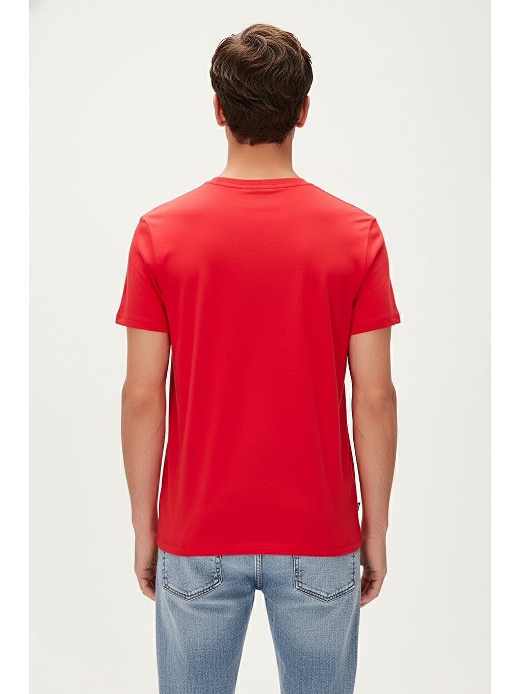 To Fıt Kırmızı Erkek Baskılı Tişört-2