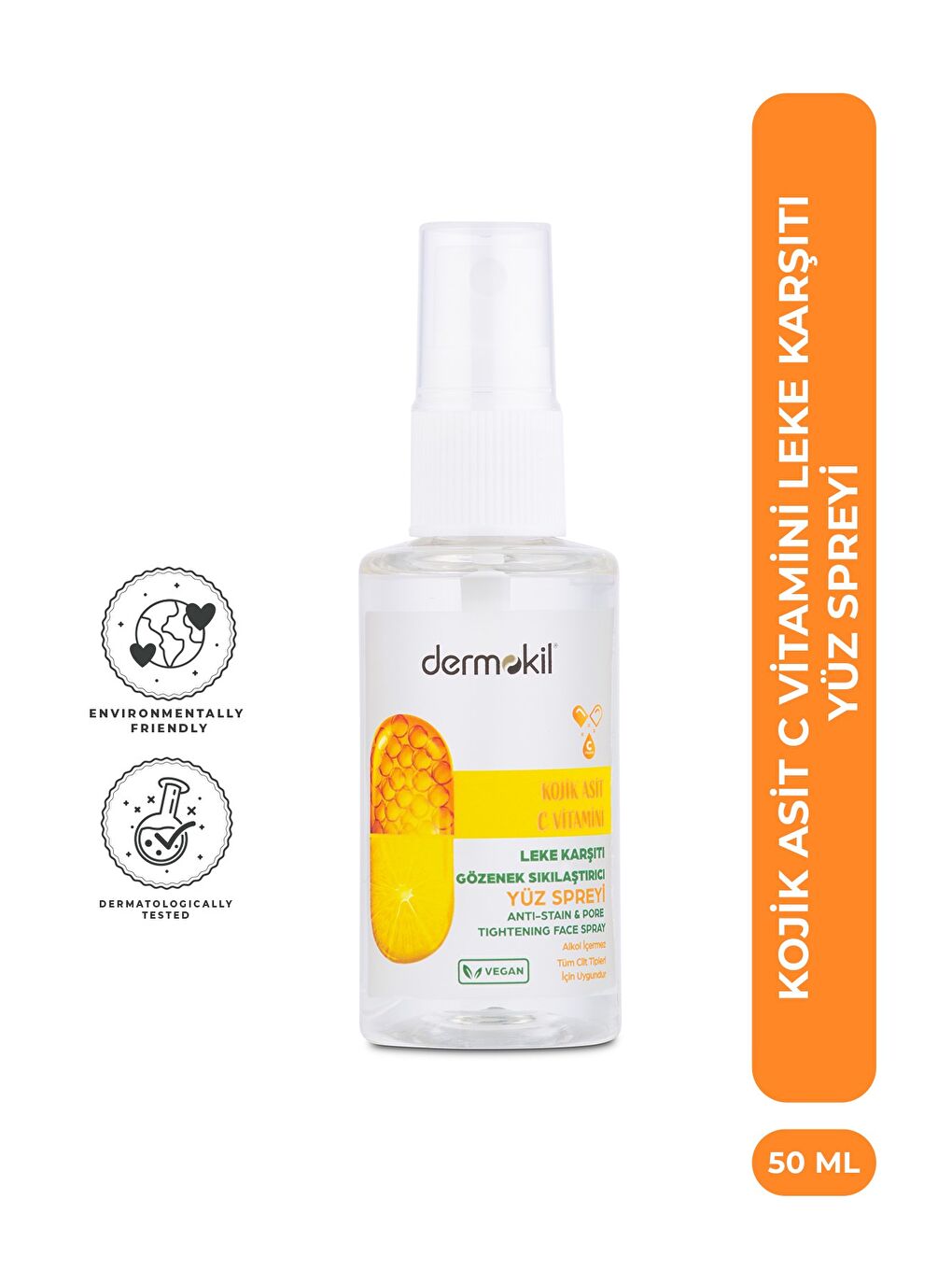 Kojik Asit C Vitamini Leke Karşıtı Yüz Spreyi 50 ml