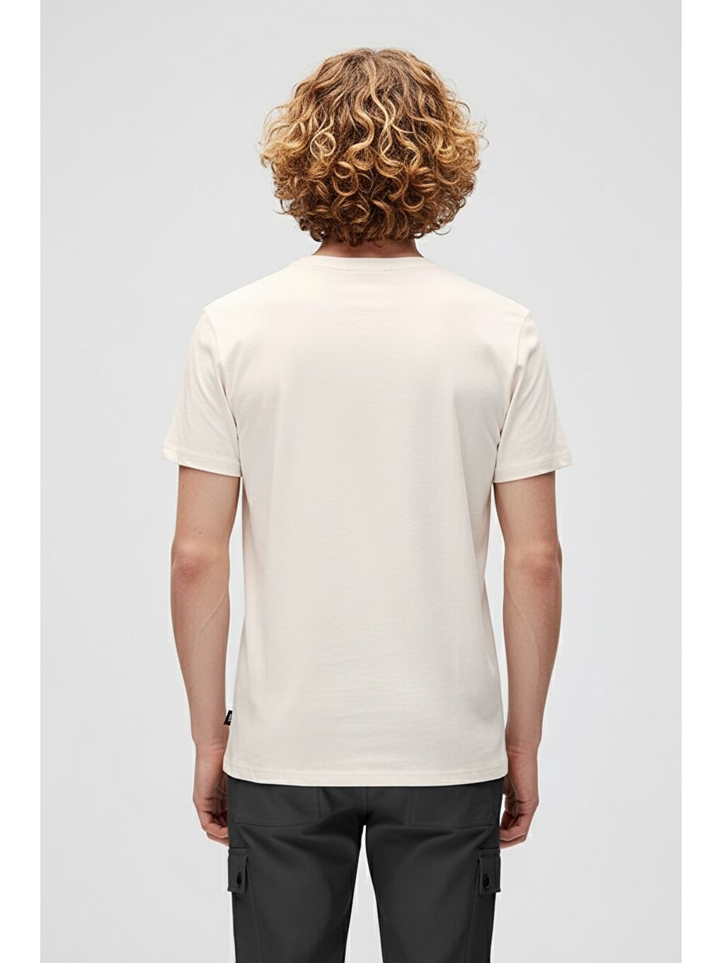 Wall Bear Beyaz Erkek Baskılı Tişört-2