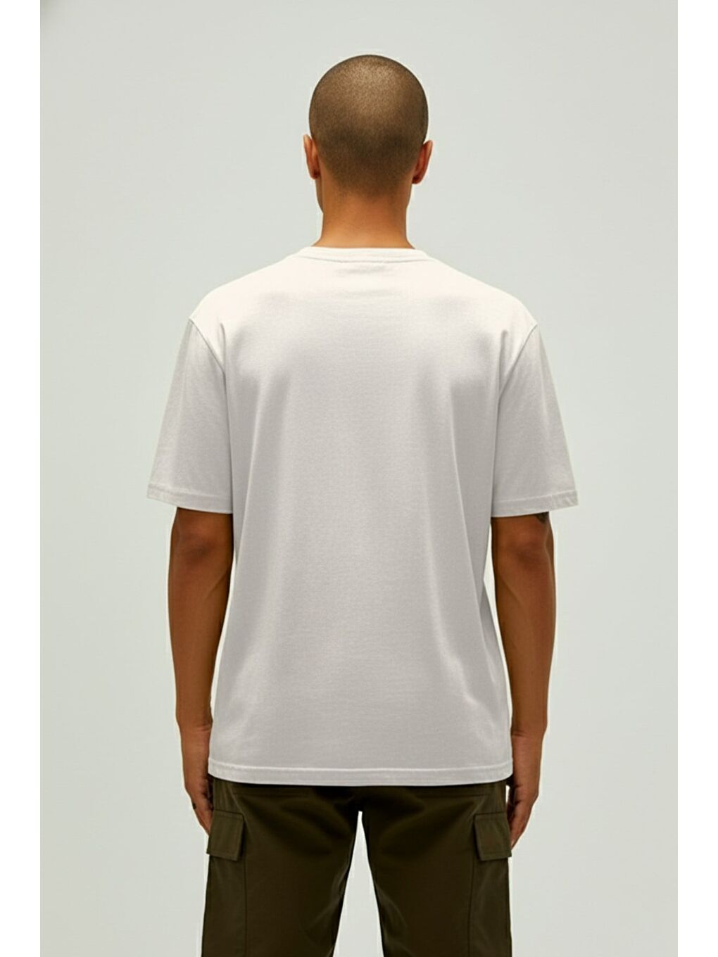 Garment Beyaz Basic Erkek Tişört-2