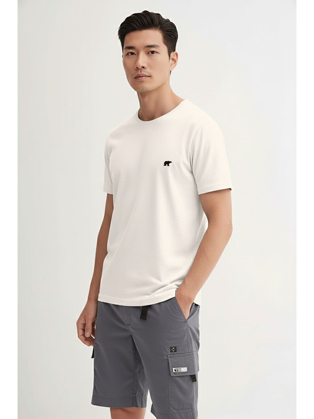 Flam Urbanıst Beyaz Basic Erkek Tişört-1