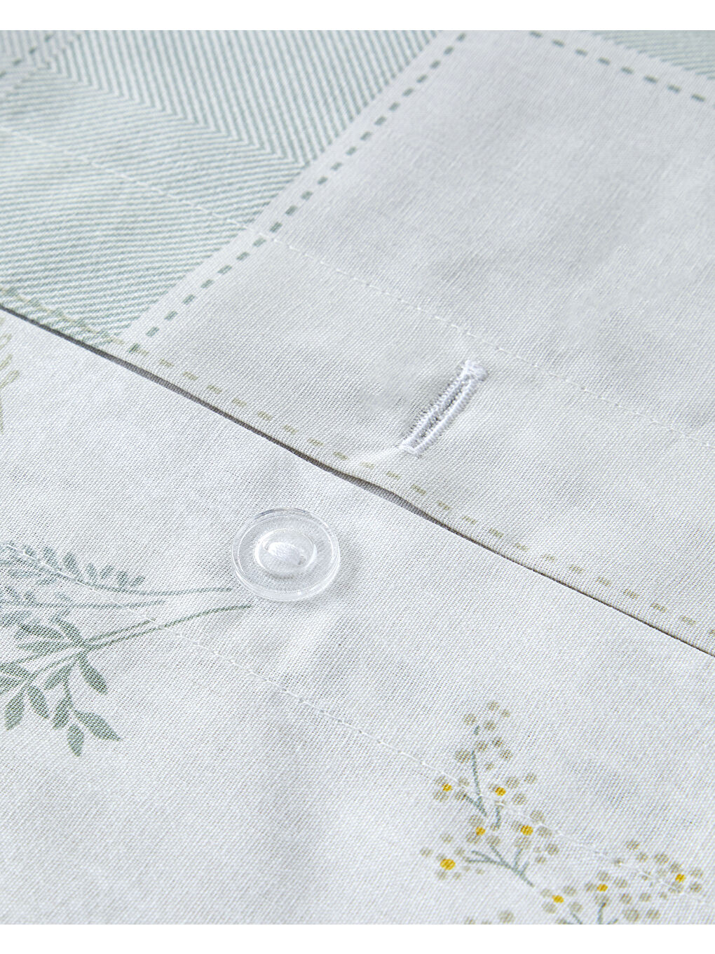 Crispy Bloom Pamuklu Ranforce Tek Kişilik Nevresim Takımı 160x220 cm Yeşil-5