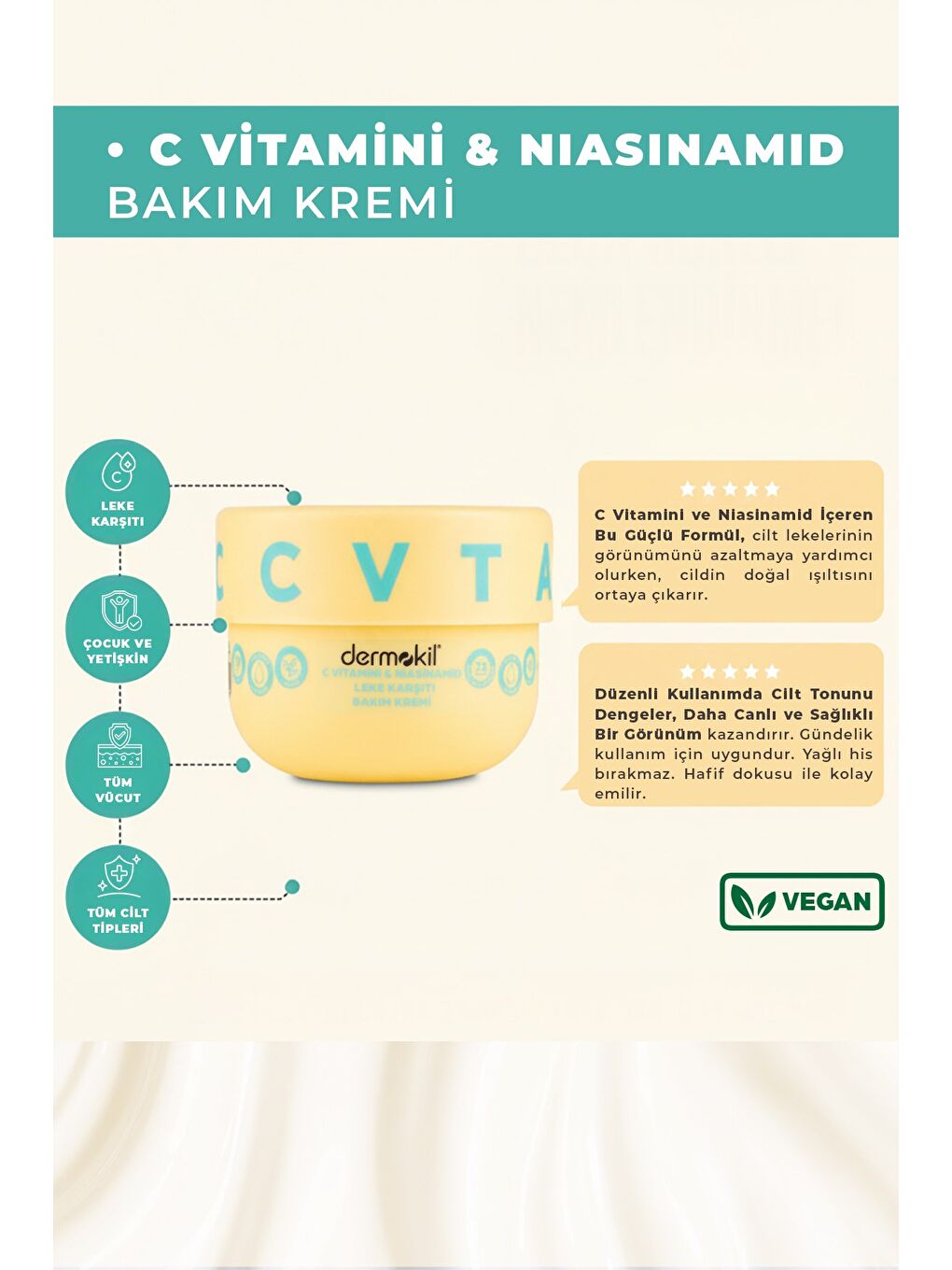 C Vitamini & Niasinamid Leke Karşıtı Bakım Kremi 250 ml-2
