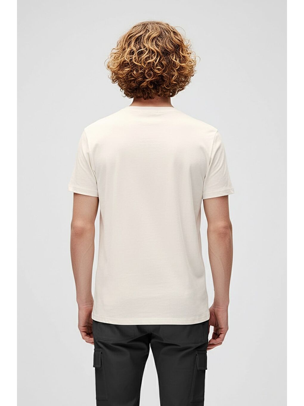 Drawıng Fish Beyaz Erkek Baskılı Tişört-2