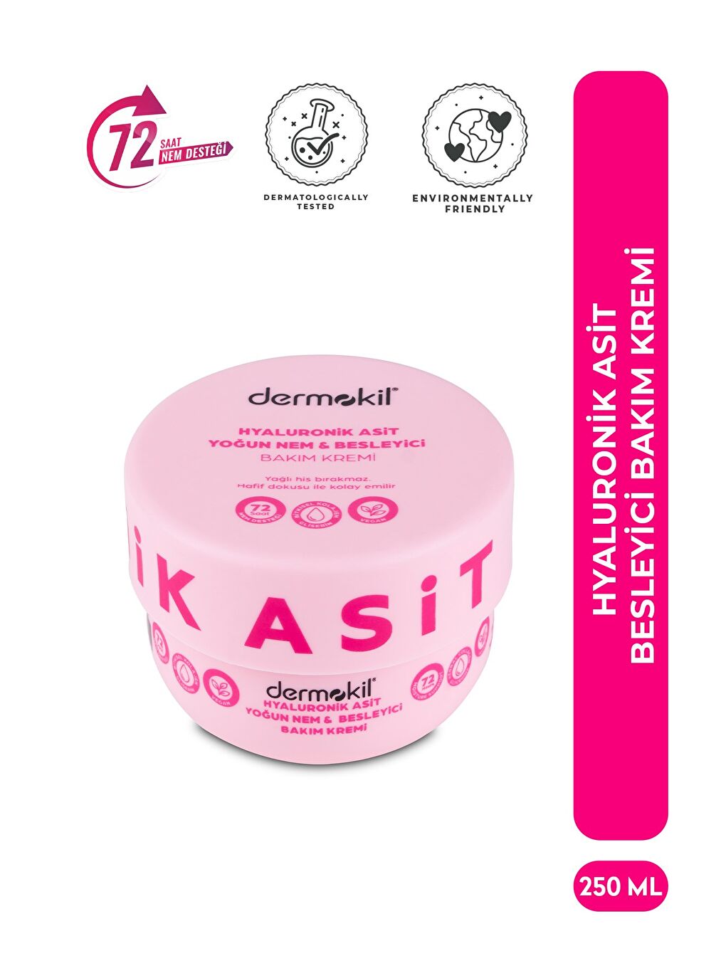 Hyaluronik Asit Yoğun Nem ve Besleyici Bakım Kremi 250 ml