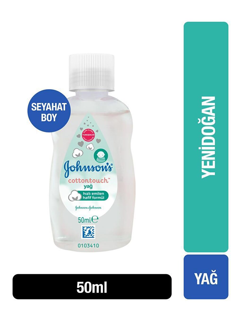 JOHNSON'S Renksiz BABY COTTONTOUCH OIL 50 ML