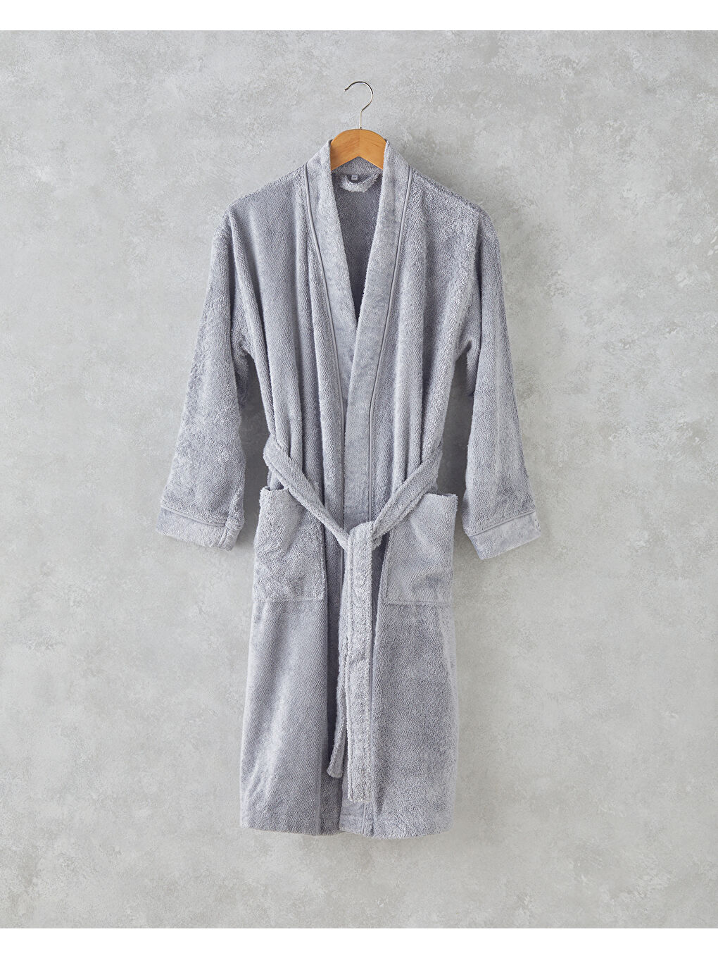 Melinda Bambu Pamuk Bornoz Koyu Gri