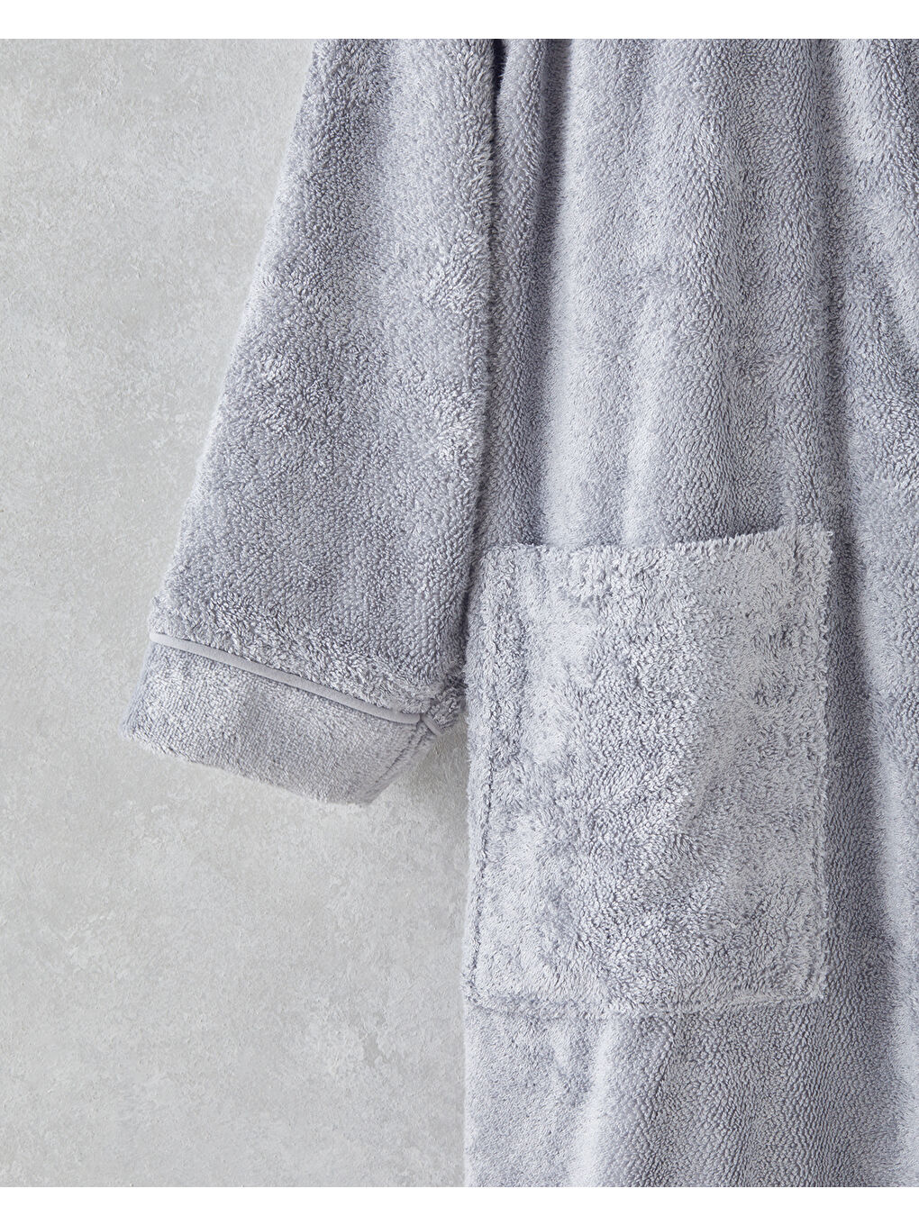 Melinda Bambu Pamuk Bornoz Koyu Gri-2