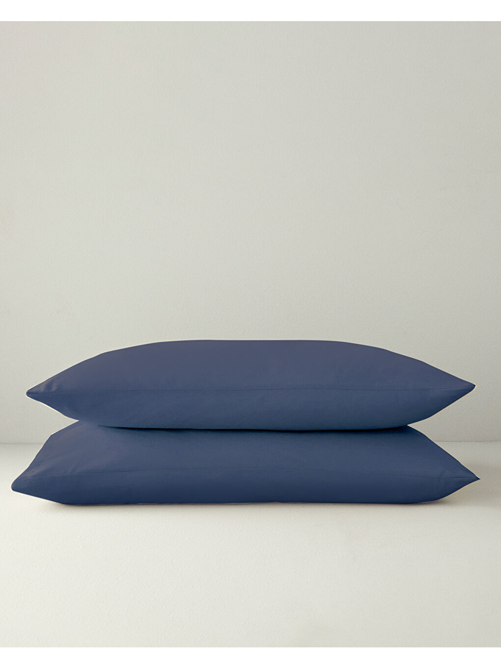 Pure Pamuklu 2'li Yastık Kılıfı 50x70 cm Gece Mavisi-2