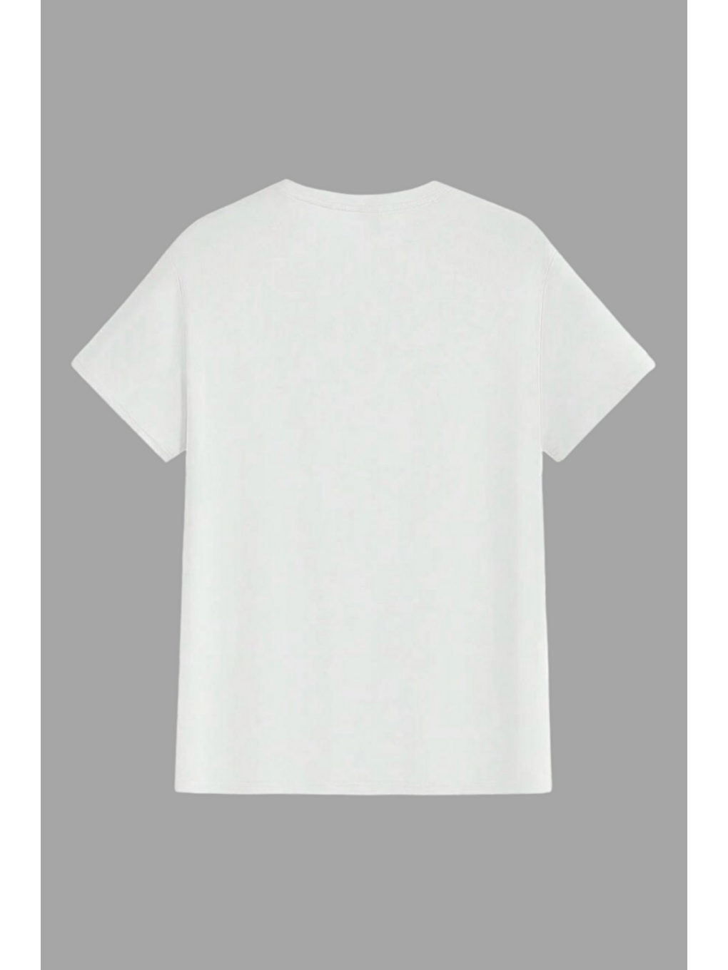 Beyaz Erkek %100 Pamuk Slim Fit Dar Kesim Bisiklet Yaka  BASIC-TSHIRT-1