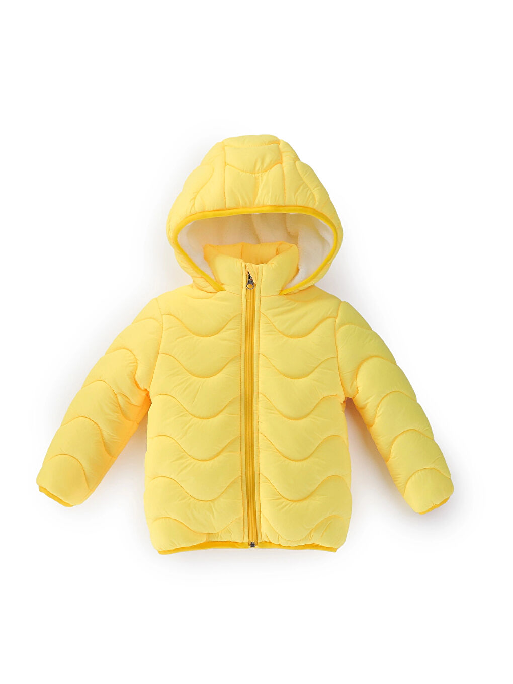 Sarı Desenli Kız Bebek Mont 50129