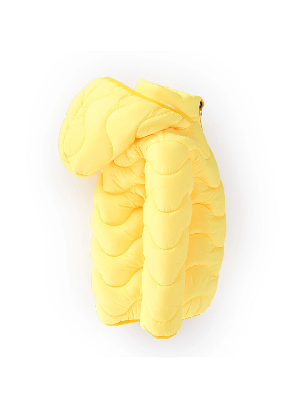 Sarı Desenli Kız Bebek Mont 50129-1