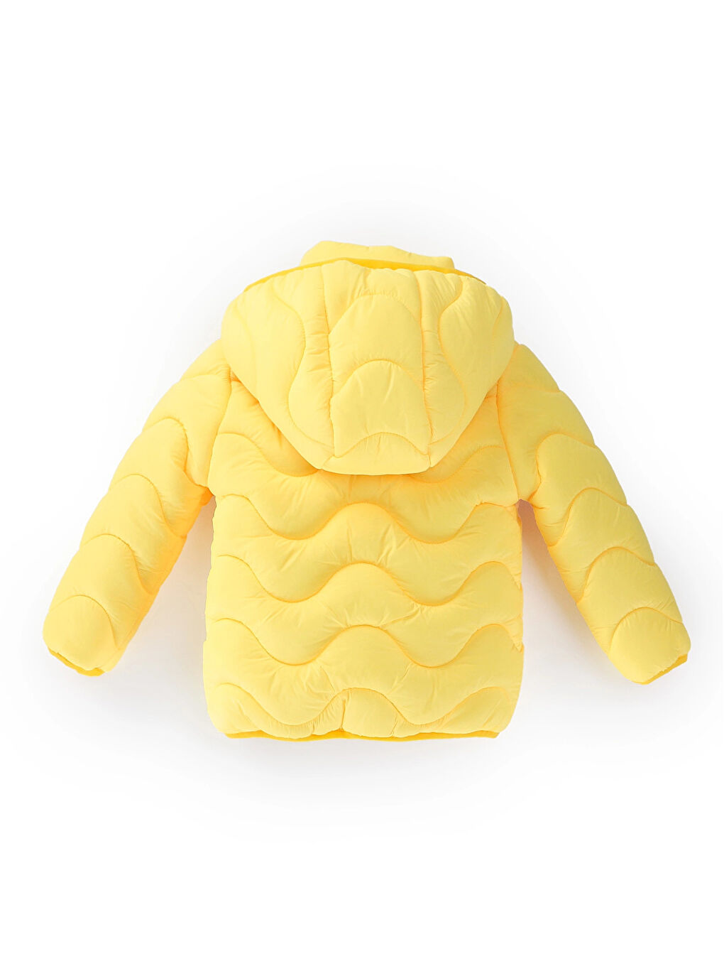 Sarı Desenli Kız Bebek Mont 50129-3