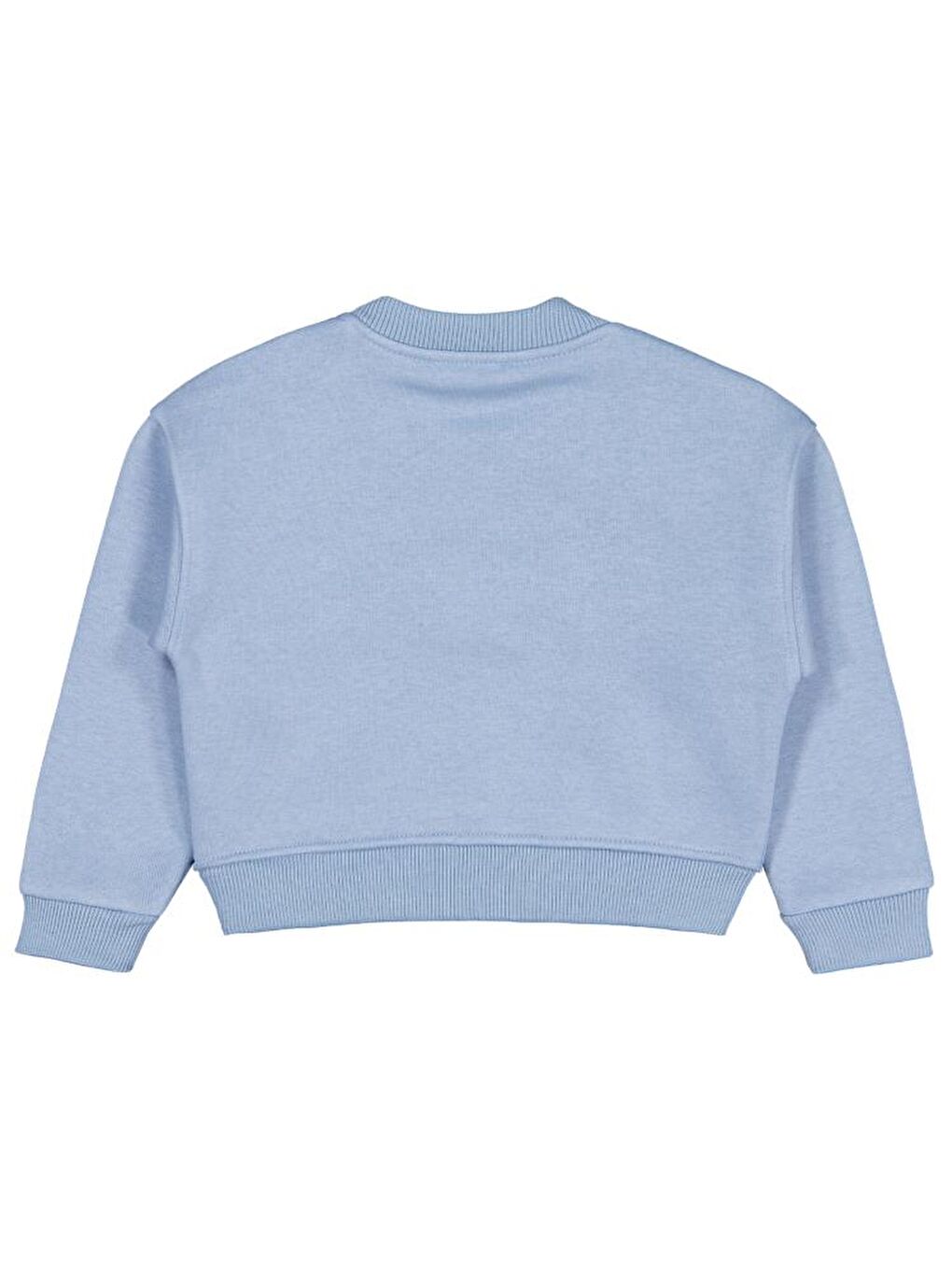 Girls Kelebek Aksesuarlı 2-5 Yaş Sweatshirt - Mavi 4-5 Yaş-1