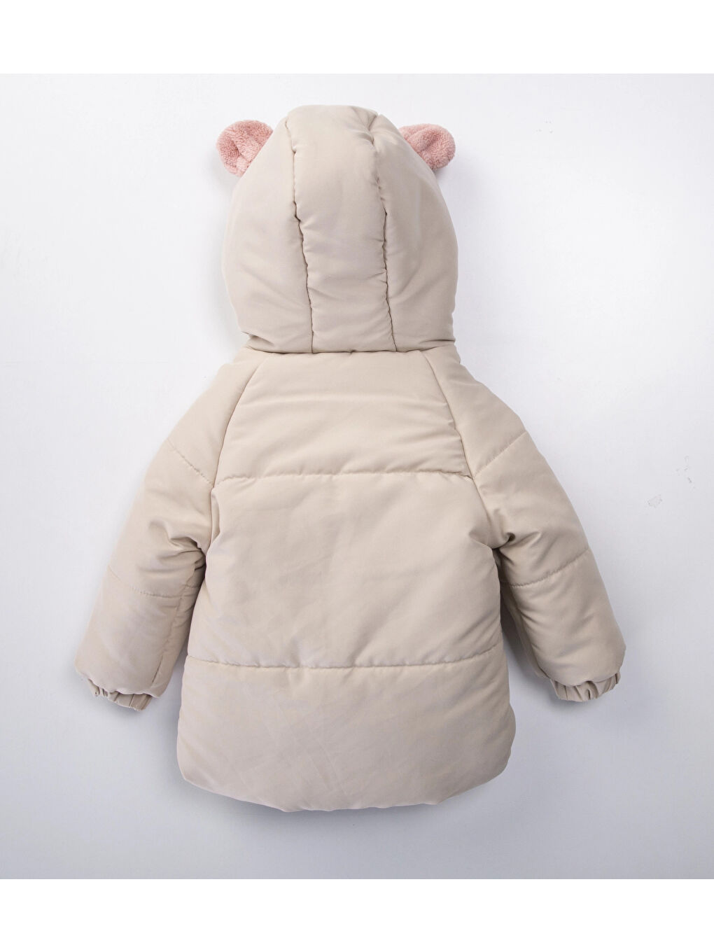 Bej Tavşan Kulaklı Kız Mont 50327-3