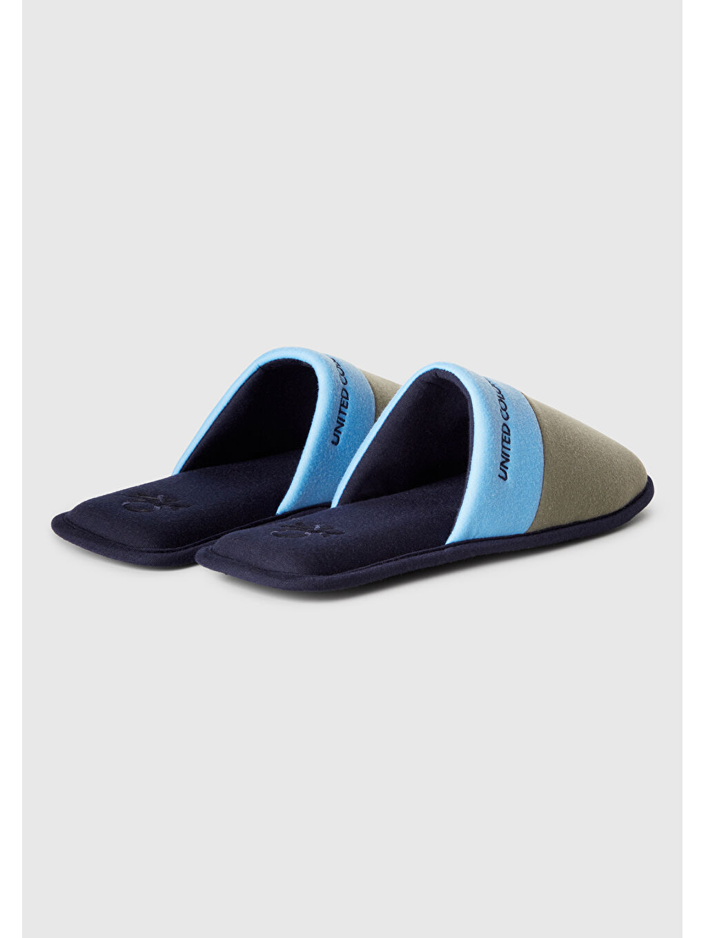 Unisex Lacivert Mix Logo Baskılı Çok Renkli Ev Terliği-1