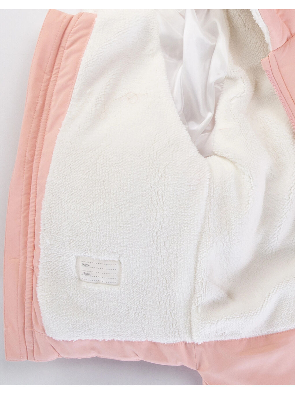 Pembe Tavşan Kulaklı Kız Mont 50327-2